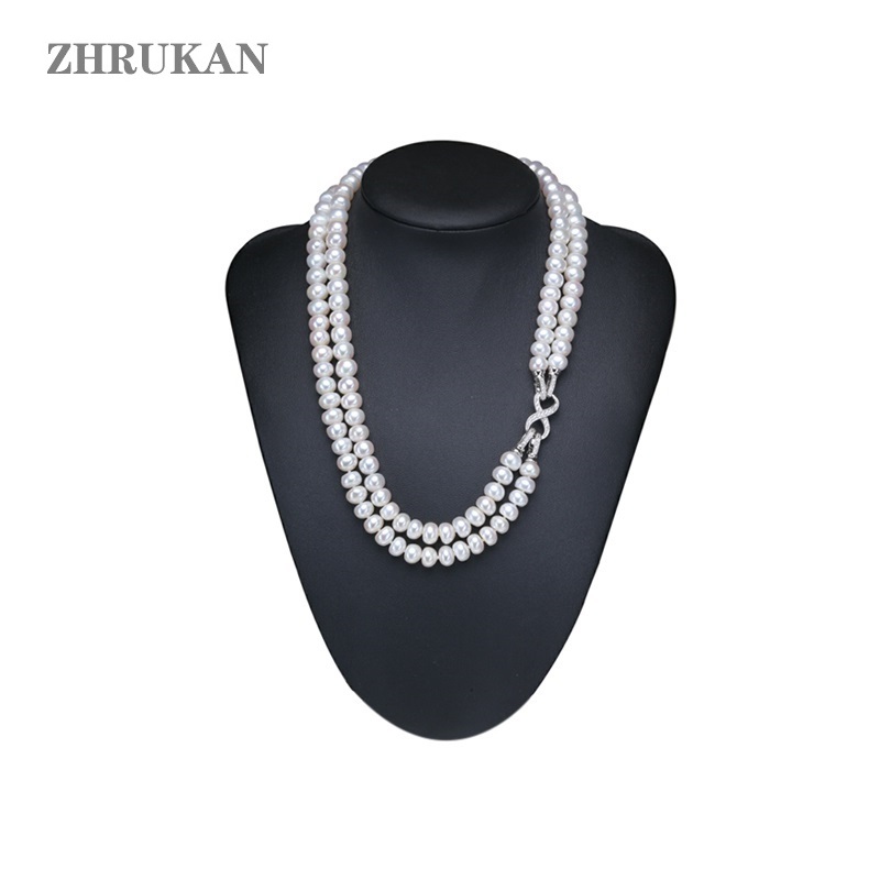 2020 prawdziwy naturalny naszy – Pearl Trim Chain recenzja i cena