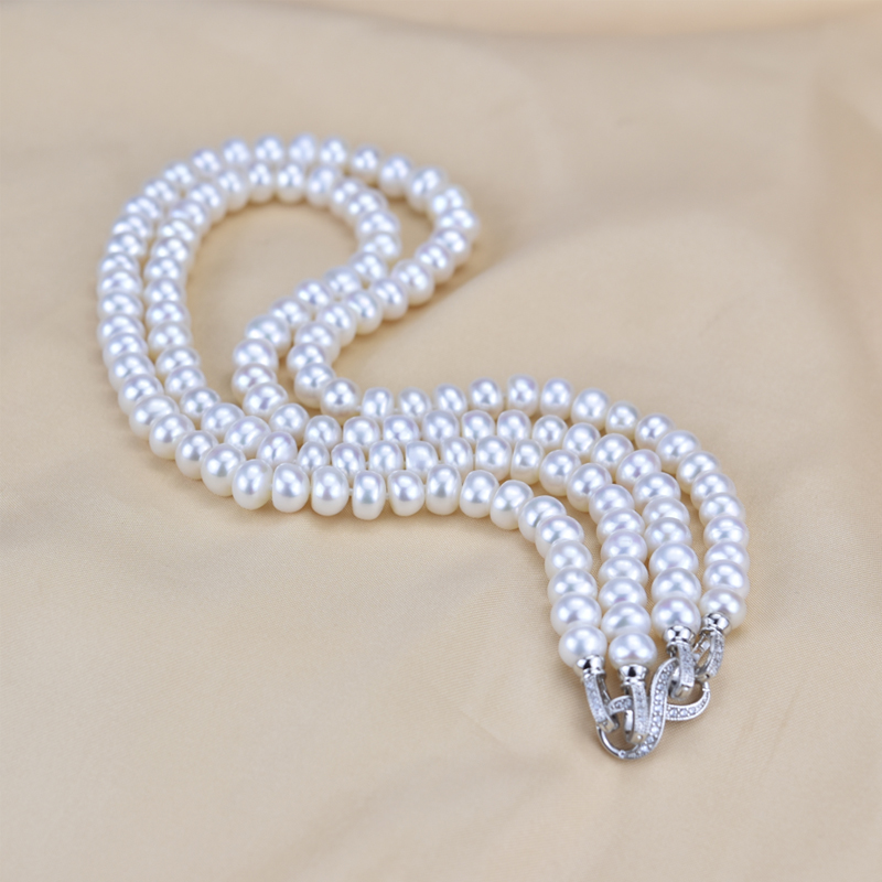 2020 prawdziwy naturalny naszy – Pearl Trim Chain recenzja i cena