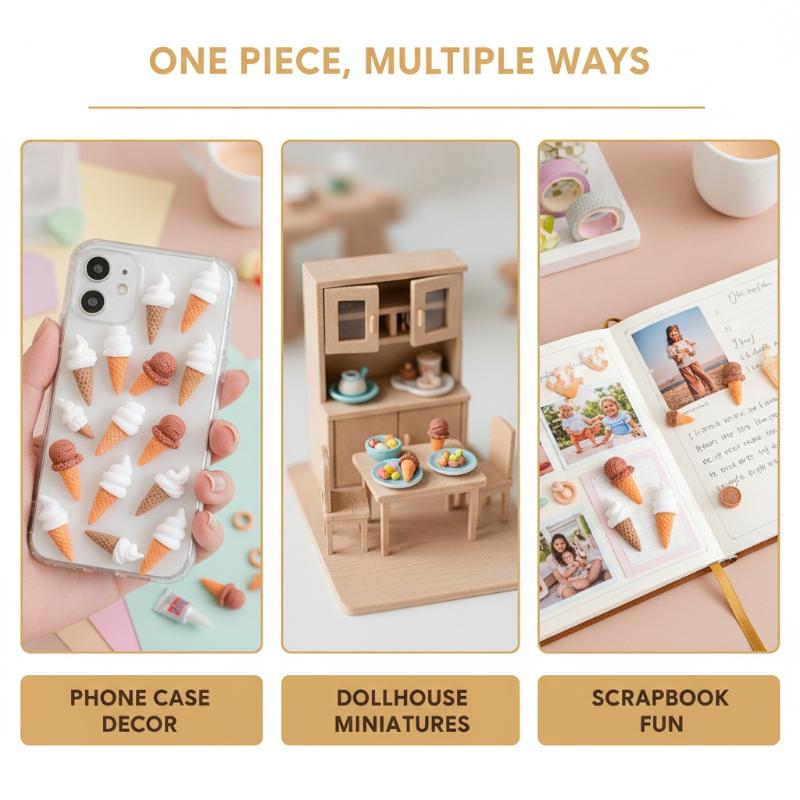 Urocze Mini Ozdoby z Żywicy w  – Embellishments For Scrapbooking recenzja i cena