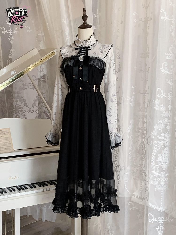 Francuska sukienka w stylu vin – Elastic Lace Trim recenzja i cena